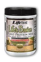 Lifetime Life's Basics Plant Protein Unsweetened, Natural Vanilla, 1lb
