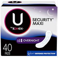 Kotex Natural Balance Overnight Jumbo Maxi Pads 40 Count (Pack of 4 + Free Exclusive Ebook)