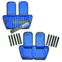 the Cuff 10-3332-2 Ankle Weight, 10 lb, 20 x 0.5 lb Inserts, Blue