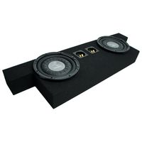 Compatible with 2004-2012 Chevy Colorado Crew Cab Truck Harmony F104 Dual 10" Sub Box Enclosure