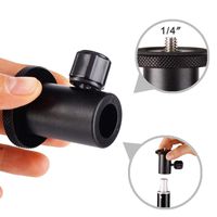aXXcssqw9bAluminum 1/4 Screw Ball Head Flash Light Tripod Adapter Bracket for DSLR Camera