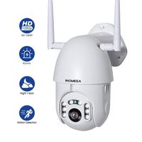INQMEGA Outdoor PTZ WiFi Security Camera, Pan Tilt Zoom 4.1X Surveillance CCTV IP Weatherproof Camera with Two Way Audio Night Vision Motion Detection 1080P
