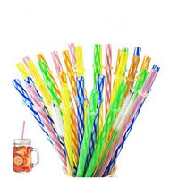 Yooga Plastic drinking Straws, Yeti straws.FDA and BPA-Free. Senfhome Colorful 32 Pieces 9.3 Inch Thick Plastic Drinking Straw for Party or Family Use, with 2 pcs Free Cleaning Brush.