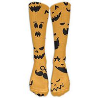 Halloween Ghost Face Womens Funny Printed High Compression Socks Soccer Stockings