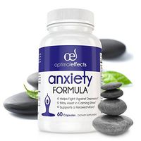 Natural Supplements for Stress and Anxiety Relief by Optimal Effects | Ashwagandha - 5HTP - Stress Relief | Anti Anxiety & Relieve Chronic Stress | Help Calming Sleep - 60 Veg Capsules
