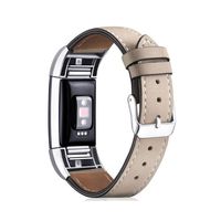 Leather Band Compatible for Fitbit Charge 2 Fitness Strap Women Men Unisex