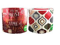 Kleenex Christmas Holiday Decorator Packages, Oval, 2 Packs, Shimmering Bundle Set