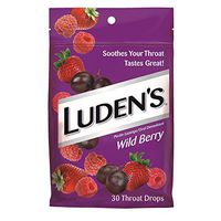 Luden's Wild Berry Throat Drops | Deliciously Soothing | 30 Drops | 12 Bags