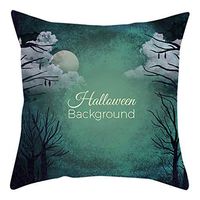 Bosji (45 x 45cm) Throw Pillowcase,Happy Halloween Decoration Pumpkin Skull Pillow Case Holiday Home Decor Cloth Printed Zipper Cushion Pillow Covers
