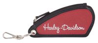 Harley-Davidson Women's Gas Tank Leather Coin Purse, Shiny Nickel HDWWA11593