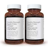 Double Strength Apple Cider Vinegar 1000mg x 360 Tablets (2 Bottles of 180 Tablets - 1 Years Supply) SKU: AV3x2