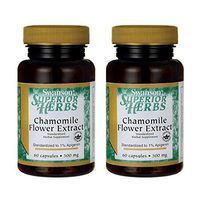 Swanson Chamomile Flower Extract 500 Milligrams 60 Capsules (2 Pack)