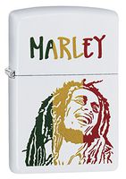 Zippo Bob Marley Classic White Matte Lighter