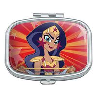 DC Super Hero Girls Wonder Woman Rectangle Pill Case Trinket Gift Box