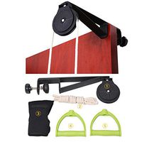Over Door Shoulder Exercise Pulley with Extended Metal Bracket(1 Plastic Pulley)