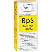 Liddell Homeopathic Back Pain Sciatica - Homeopathic Pain Relief - Oral Spray - 1 fl oz (Pack of 4)