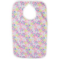 Adult Bib - Printed Quilted Bib With Vinyl Barrier(Pack of 3)