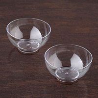 Tableclothsfactory 60 Pcs - Clear Petite Round 4oz Disposable Plastic Dessert Bowl
