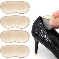 Dr. Foot’s Heel Grips for Men and Women, Self-Adhesive Heel Cushion Inserts Prevent Heel Slipping, Rubbing, Blisters, Foot Pain, and Improve Shoe Fit (Beige)