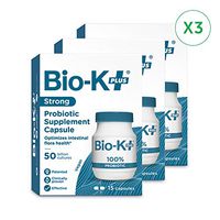 Bio-K Plus - Probiotic Supplement Capsule for Women & Men, 50 Billion Bacteria at Expiry Date, Enteric Coated, Vegan & Gluten Free, Shipped Cold to Preserve Probiotics, 15 Capsules