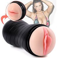 Ergonomic Design Best Gift Silicone Dolls Men's Adult Toys,3D Realistic Lifelike Toys Double Holes Underwear Silicone Artificial for Men Male with 2 Entries Cup Toys, T-Shirt,J-02
