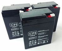 SPS Brand 6V 8.5Ah SLA Replacement Battery for Mule 6GC036K (3 Pack)