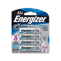 Energizer L91BP-4 e2 Lithium General Purpose Battery - AA - Lithium (Li) - 1.5 V DC
