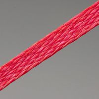 LT2-S5-FC-RD - Braided Polyester Lacing Tape - Synthetic Rubber Finish, .045-.055, 15LB, Red - 1,500 Ft Lacing Tube
