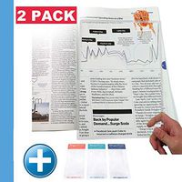 3X Full Page Magnifier Magnifying Sheet Fresnel Lens Magnifies up to 300%(2Pack)