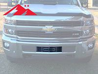 Mountains2Metal "Duramax Brushed Stainless Steel Bumper Grille Insert Compatible with 2015-2019 Chevy Silverado 2500 3500 HD M2M #400-60-3