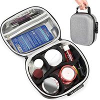 InGo Smell Proof Stash Case, semi Hard case with Odor and Temperature Control, Featured case with Combo Lock, Smart Divider, mesh Zipper Pocket and Elegant Handle