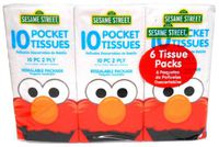Sesame Street Pocket Tissue 10 Pc 2 Ply