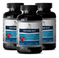 Lower Cholesterol - Cholesterol Relief - Arterial Support - 3 Bottles 180 Capsules