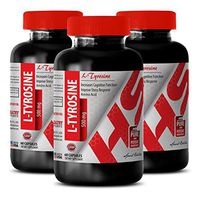 Immune Support - L Tyrosine 500MG - Mental Focus Supplement- 3 Bottles (180 Capsules)
