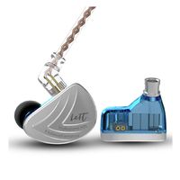 KINBOOFI KZ AS16 in Ear Headphone 8BA Per Side KZ Stage Studio Monitor Earphone with 8 Balanced Armature (Blue No Mic)