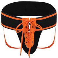 Siviki Creazy Mens Sexy Straps Briefs Sport Underwear Temptation Fun Jockstrap Underpants (XL, Orange)