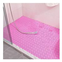 GHHZZQ Anti-Fall Splice Bathtub Mats Wear Resistant Foot Pad Balcony Kitchen Shower Stall Mat, 9 Colors, 25x25cm, 1.2 cm Thick, 3 Pieces (Color : A, Size : 3-Tiles)