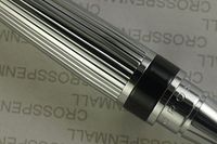 Cross Black Accented Dalton with Extremely Polished and Ribbed Barrel Tuxedo Key Chain Fob/Lanyard/Wallet/Purse Pen.