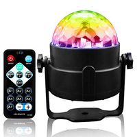 Disco Ball LED Light Sound Activated Party Light Strobe Party 3W Light with Remote Control for Stage/ DJ / Bar /Club /Karaoke