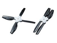 Microheli Plastic Folding 4-Blade Propeller 4045 CW/CCW w/Bracket (BLACK)