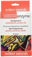 webber naturals Complete Digestive Enzymes, 60 Capsules