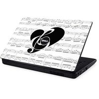 Skinit Decal Laptop Skin for Inspiron 15 & 1545 - Originally Designed BW Musical Notes Design