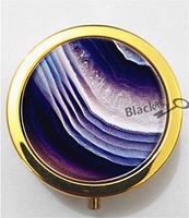 BlackKey Agate Print 3-Compartment Decorative Pocket Gift Box Case Organizer for Pill, Color 2 -950