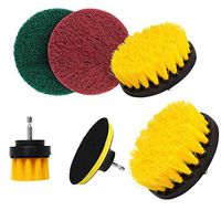 GD Gmgod❤️❤️Drill Brush Scouring Pad Hard Water Stain Remover for Grout Tiles Sinks Bathtub Bathroom Kitchen 6 Pcs