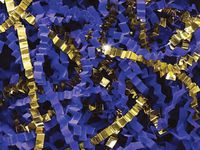 4oz Bag U Choose Size Royal Blue & Metallic Gold Gift Basket Shred Crinkle Paper Filler nfLG -1787