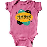 inktastic Colorful Massage Therapists Hands Rub Infant Creeper Newborn Raspberry