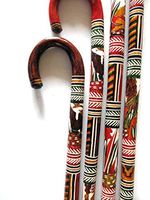 Walking Canes Walking Sticks... Mexican Mayan/Aztec Designs - ONE Cane