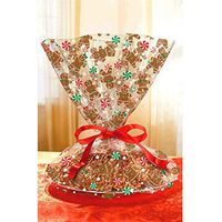 Gingerbread Christmas Cookie Tray Bags - 16in. X 18in. (6 Per Pack) - 2 Packs
