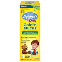 Hyland's 4 Kids Cold and Mucus Congestion Relief Liquid, Natural Flavor and Natural Cold Relief, 4 Ounce by Hyland's Homeopathic
