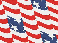 Star & Stripes Design Print Gift Grade Tissue Paper Sheets - 15" x 20" Package Amount (24)